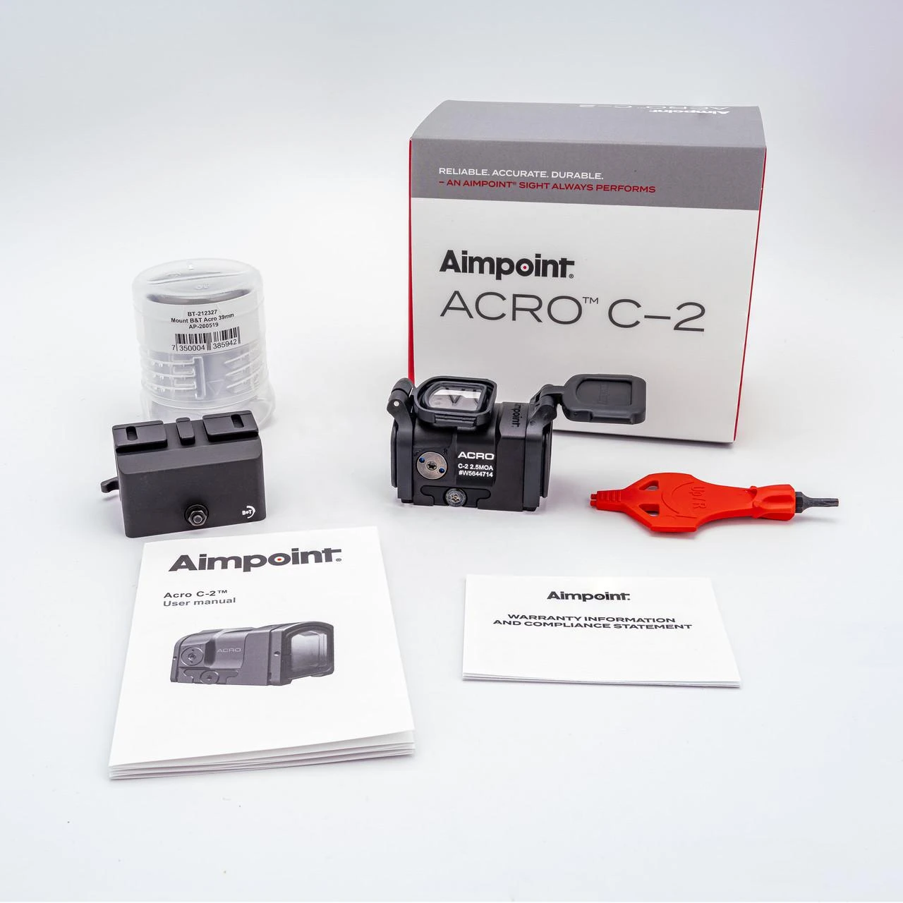 Acro® C-2 Red Dot Reflex Sight - B&T 39mm Mount