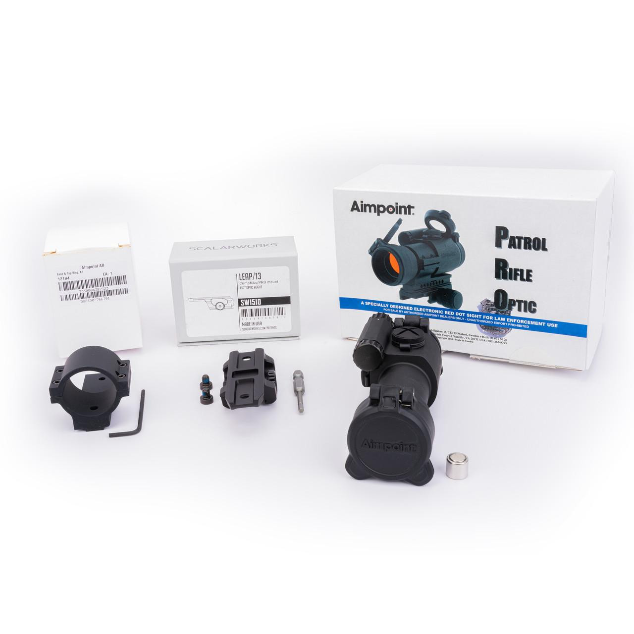 Patrol Rifle Optic (PRO™) Red Dot Reflex Sight - 30mm Top Ring with Scalarworks LEAP/13 PRO 1.57"Mount Patrol Rifle Optic (PRO™) Red Dot Reflex Sight - 30mm Top Ring with Scalarworks LEAP/13 PRO 1.57"Mount